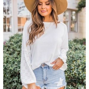 Pink Lily Boutique waffle top